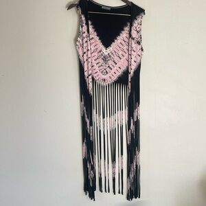 Fest vest, one of a kind tie dyed